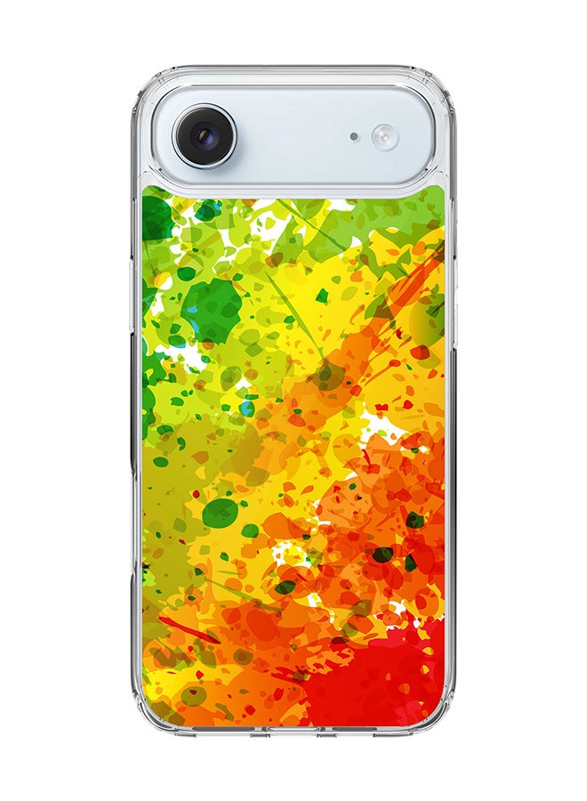 Stylizedd Classic Clear MagSafe Case for iPhone 17 Air , Hybrid Soft Case Flexible Edges Anti Drop TPU PC Gel Thin Transparent Cover [ Designed for iPhone 17 Air ] - Tropical Splash Full Print