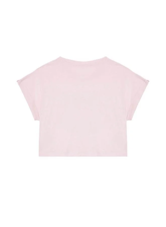 GUESS Kids Logo Cropped T-Shirt