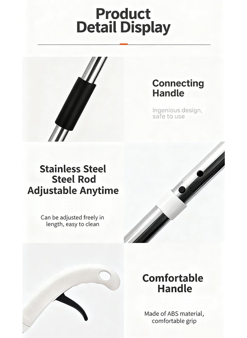 رذاذ مسحات لتنظيف الأرضيات ، مسحة الغبار من الألياف الدقيقة مع 2 وسائد قابلة للغسيل مسحة مع الرذاذ الاستخدام المنزلي التجاري للأرضيات الخشبية البلاط السيراميكي - Image 5