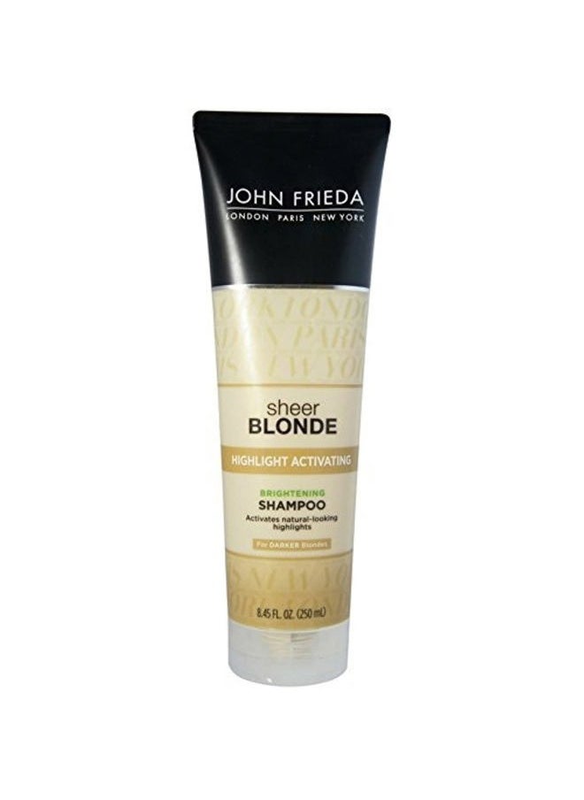 John Frieda - Sheer Blonde Highlight Activating Brightening Shampoo Darker Blondes, 8.45 oz - Image 1