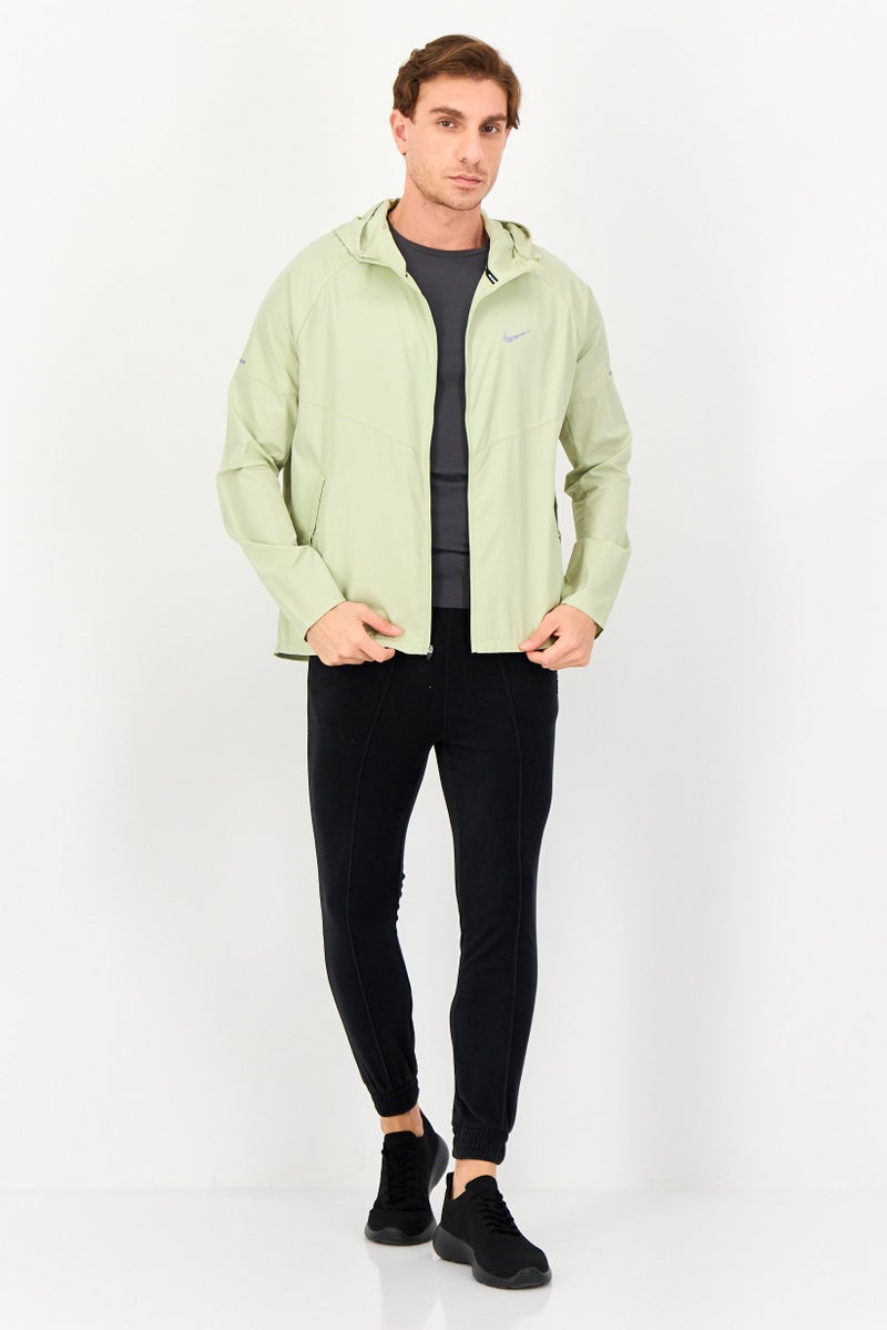 Nike Men Sportswear Fit Long Sleeve Running Jacket, Olive - Image 4