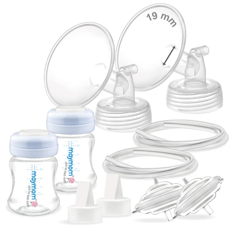 Maymom Pump Parts 19mm Flange for Spectra S2 Spectra S1 Spectra 9 Plus Breastpump Not Original Spectra Replacement Pump Parts Spectra S2 Accessories and Spectra Flange - Image 1