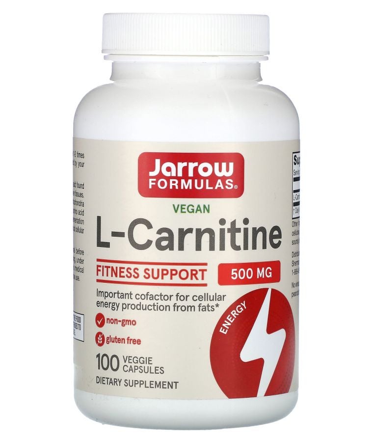 jarrow formulas L-Carnitine 500 mg 100 Veggie Capsules