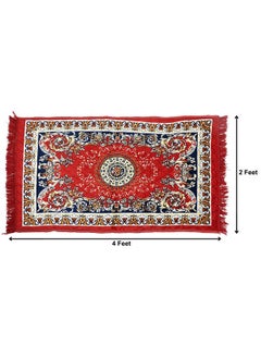 Kuber Industries Kuber Industries 4 x2 Feet Superfine Velvet Carpet|Rug|Living Room|Bedroom|Hall (Red) (Model Number: HS_36_KUBMART018354)  - Image 4