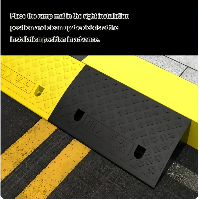 2 Pcs Portable Car Step Ramps 19.68 X 10.62 X 2.75 Inches Multi Functional Threshold Ramps Suitable for Home Thresholds Curb Edges Outdoor Sidewalk Steps Uneven Surfaces Hospitals and Communities - Image 5