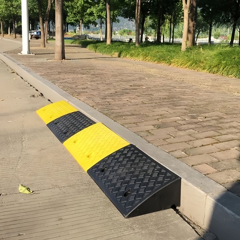2 Pcs Portable Car Step Ramps 19.68 X 10.62 X 2.75 Inches Multi Functional Threshold Ramps Suitable for Home Thresholds Curb Edges Outdoor Sidewalk Steps Uneven Surfaces Hospitals and Communities - Image 4