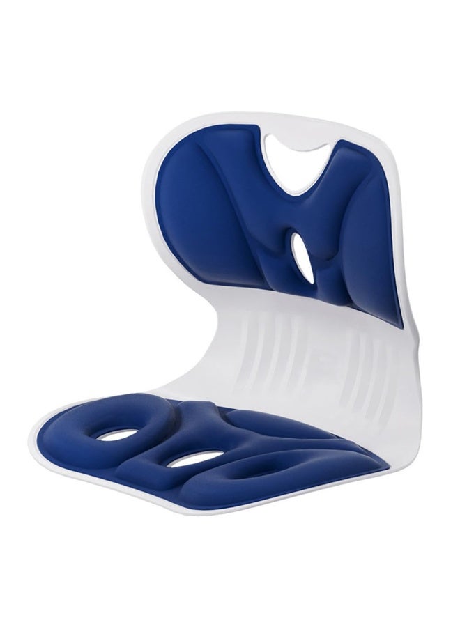 كيلا وسادة بتلة لتصحيح وضعية الجلوس، وحماية الخصر، والجلوس في المكتب دون تعب، وتصحيح وضعية الطلاب، وحماية العمود الفقري، وحماية الورك، وسادة كرسي زرقاء - Image 1