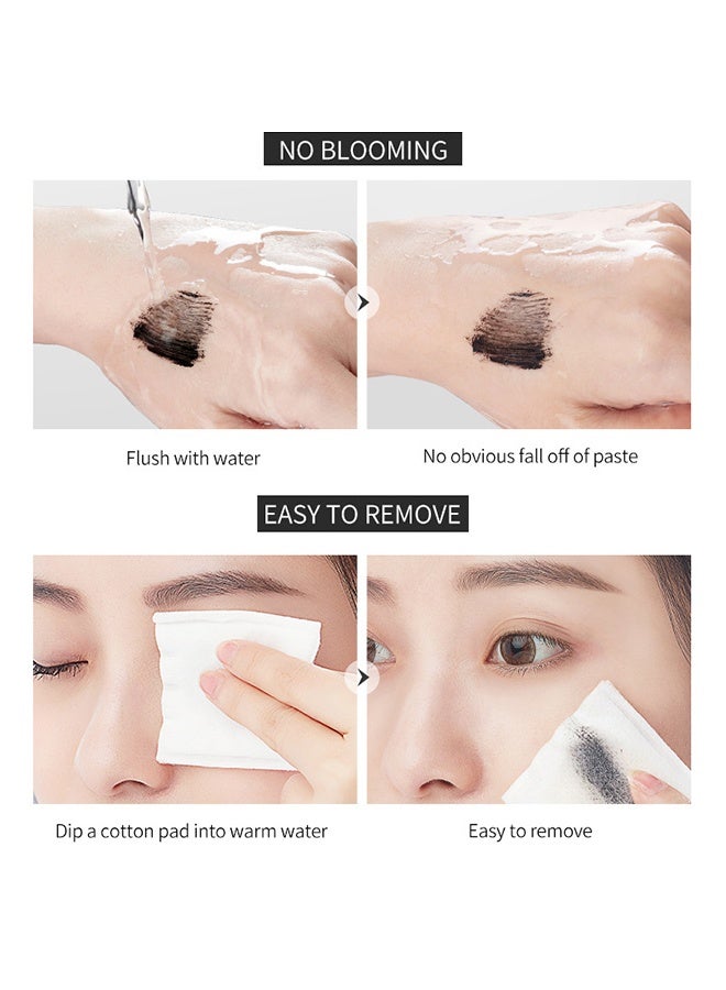 Vibely Diamond Mascara, 4D Silk Fiber Lash Mascara Thicker and Longer Voluminous Eyelashes Natural Waterproof Smudge-Proof, No Clumping, No Smudging,Adds Length Depth and Glamour Effortlessly (Black) - Image 5