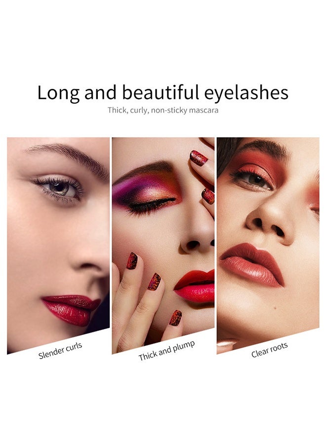 Vibely Diamond Mascara, 4D Silk Fiber Lash Mascara Thicker and Longer Voluminous Eyelashes Natural Waterproof Smudge-Proof, No Clumping, No Smudging,Adds Length Depth and Glamour Effortlessly (Black) - Image 4