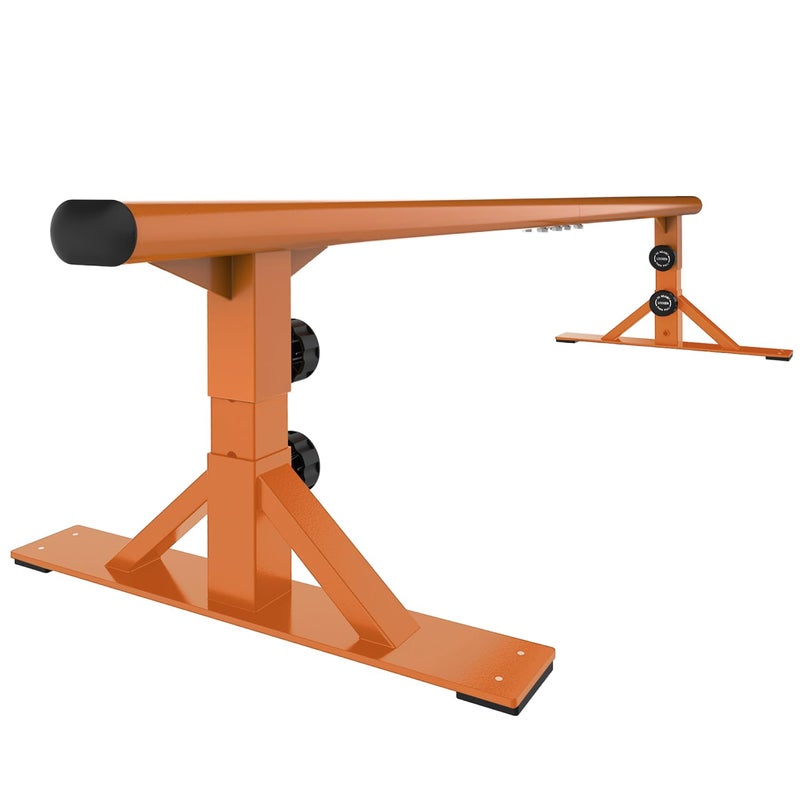 MR. MR Skate Rail Skateboard Ramp Grind Rail Professional Skatepark Grind Rail Adjustable Height Grind Rail for Skateboard Rail Tricks Practice, Round Bar Skate Grind Rail 71â€ for Beginners to Advanced - Image 1