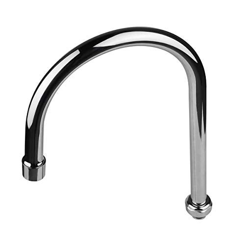 KWODE 6” Swivel Gooseneck Spout Replacement Kit for Commercial Kitchen Sink Faucet 360°Swing Spout with 2.2 GPM Nozzle Chrome(M25*1.25 Connector) - Image 1