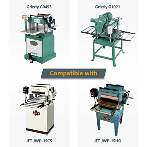 POWERTEC 15 Inch Planer Blades for Delta DC-380, 22-677, 22-680, 22-780X, 22-785X, 22-790X, JET JWP-15CS, JWP-15HO Planer, Replacement for Delta 22-677, JET 708529G Planer Knives, Set of 3 (128051) - Image 5