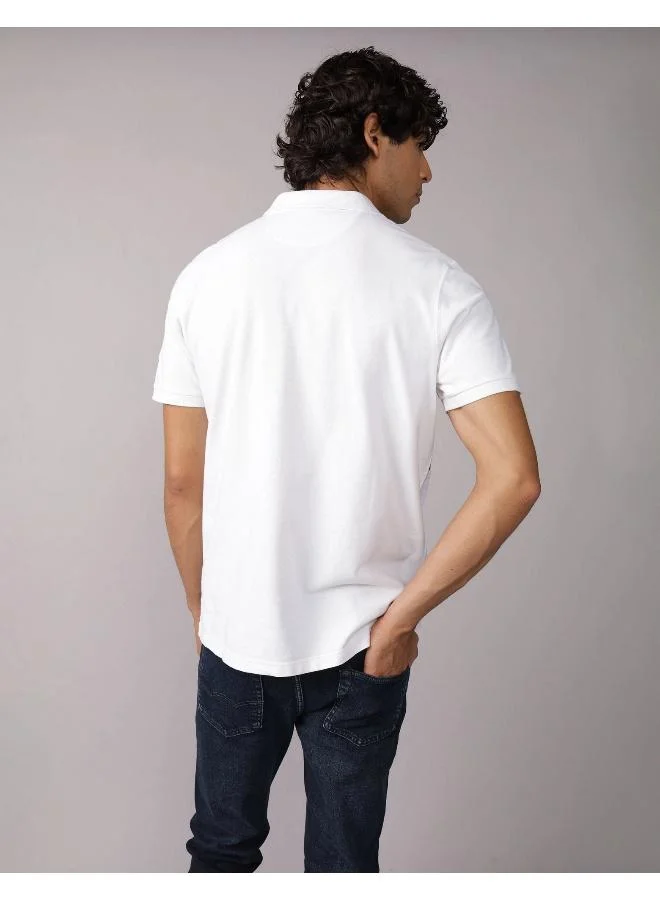 American Eagle AE Graphic Polo Shirt
