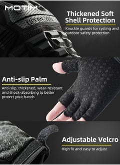 2-Piece Half Finger Protective Gloves, Motorcycle Anti-Slip Racing Gloves for BMX ATV MTB Riding, Motorcycle Racing Cycling Road Racing Bicycle Gloves - pzsku/Z65A1E02A3BE6922D12B3Z/45/_/1738807530/df2d113b-7453-4b1e-89b2-26ff97de3659