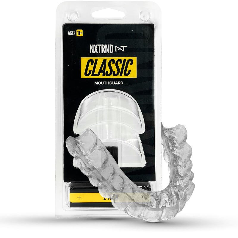 NXT NXTRND 2 Pack Nxtrnd Classic Mouth Guard for All Sports (Transparent) - Image 1