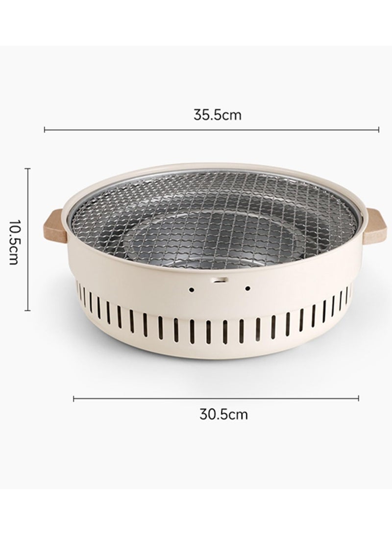 general Portable BBQ Barbecue Grill - Tabletop Charcoal Grill Stainless Steel Smoker BBQ - Compact BBQ Grill for Outdoor/Indoor,Picnic,Garden,Terrace,Camping,Travel,RV Barbecue - Image 2