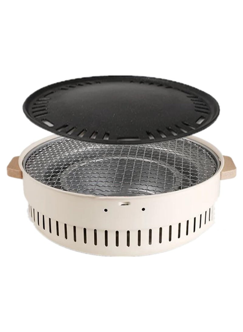 general Portable BBQ Barbecue Grill - Tabletop Charcoal Grill Stainless Steel Smoker BBQ - Compact BBQ Grill for Outdoor/Indoor,Picnic,Garden,Terrace,Camping,Travel,RV Barbecue - Image 1