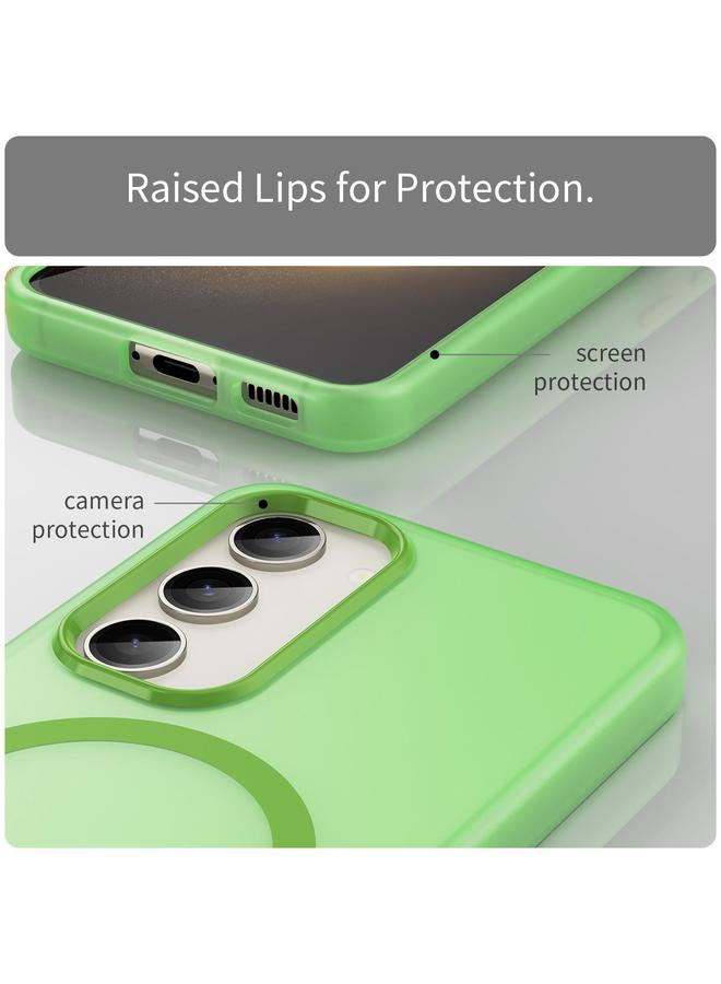 اس-توب جراب لهاتف Samsung Galaxy S23 5G MagSafe Frosted شفاف TPU + PC جراب هاتف بتغطية كاملة - Image 5