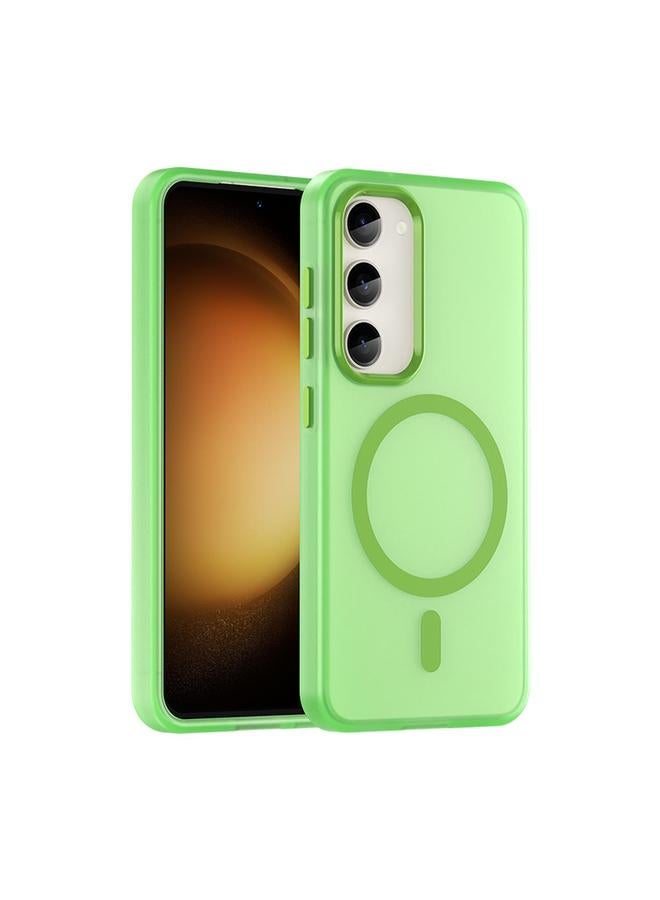 اس-توب جراب لهاتف Samsung Galaxy S23 5G MagSafe Frosted شفاف TPU + PC جراب هاتف بتغطية كاملة - Image 1