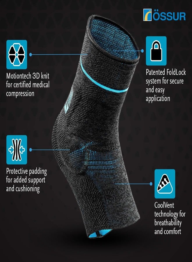 Ossur Össur FormFit® Pro Ankle Sleeve - 3D MotionTech™ Compression, Integrated Malleoli Pads, CoolVent™ Breathability, Secure FoldLock™ System - Ultimate Support & Comfort Right Large - Image 3