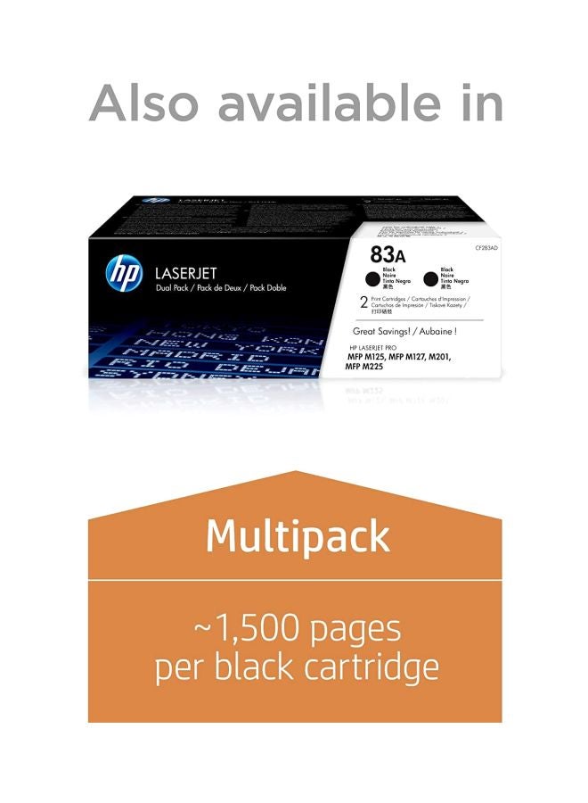 HP خرطوشة بديلة لطابعة ليزر جيت 83A 83A أسود - Image 3
