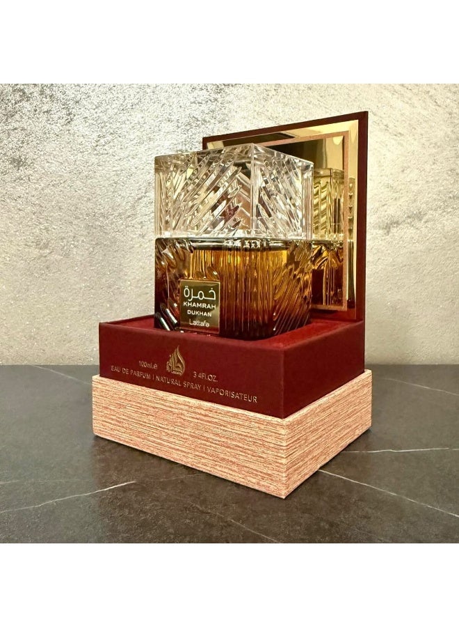 Lattafa Khamrah Dukhan Eau de Parfum For Men - 100ml - Image 4