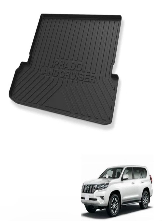 Cargo Liner Trunk Mat for Toyota Prado Land Cruiser 150, Rear Trunk Mat for Prado 150 2010-2023 Models, Black, Custom Fit Boot Tray - Image 1