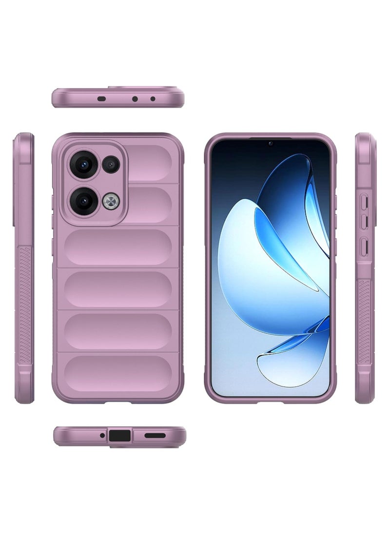 Generic Phone case cover Magic Shield TPU + Silicone Shockproof Phone Case For  Oppo Reno 13 5G (Purple)  - Image 2