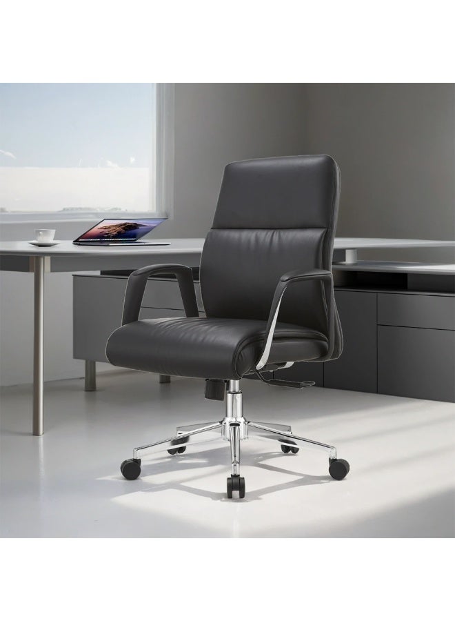 Multiwood Premium Ergonomic Office Chair Designed for Long Work Hours with Advanced Support, Enhanced Cushioning and Smooth Recline – Black - Image 5