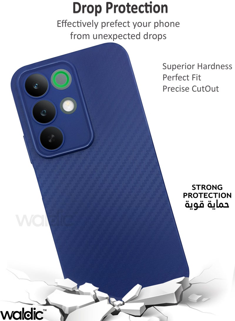 ولديك جراب فاخر لهاتف Realme C85 5G | غطاء سيليكون فاخر مصمم خصيصًا لهاتف Realme C85 5G | جراب حماية رفيع لحماية الكاميرا والسقوط لهاتف Realme C85 5G - أزرق - Image 4