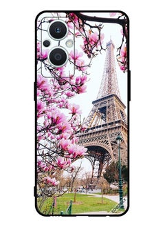 Covernex Protective Case Cover For Oppo Reno 7 Lite Flowers & Eiffel Tower  - Image 1