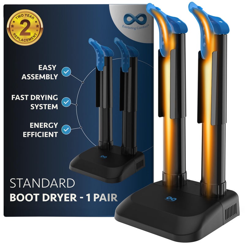 Everlasting Comfort Boot Dryer for Work Boots â€“ Easy-to-Use, Silent & Energy-Efficient Boot Warmer and Shoe Dryer for Sneakers, Electric Fanless Convection Design to Reduce Odor (1 Pair) - Image 1