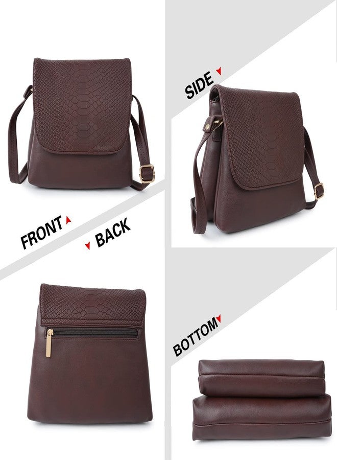 NORVE Synthetic Leather Classy Trendy Unique Design Daytrip Crossbody Slingbag For Women - Image 4