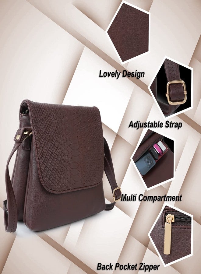 NORVE Synthetic Leather Classy Trendy Unique Design Daytrip Crossbody Slingbag For Women - Image 5