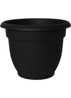 Bloem Ariana Weather Resistant Self-Watering Plastic Planter Black 12 Inch 20-56912  - Image 1