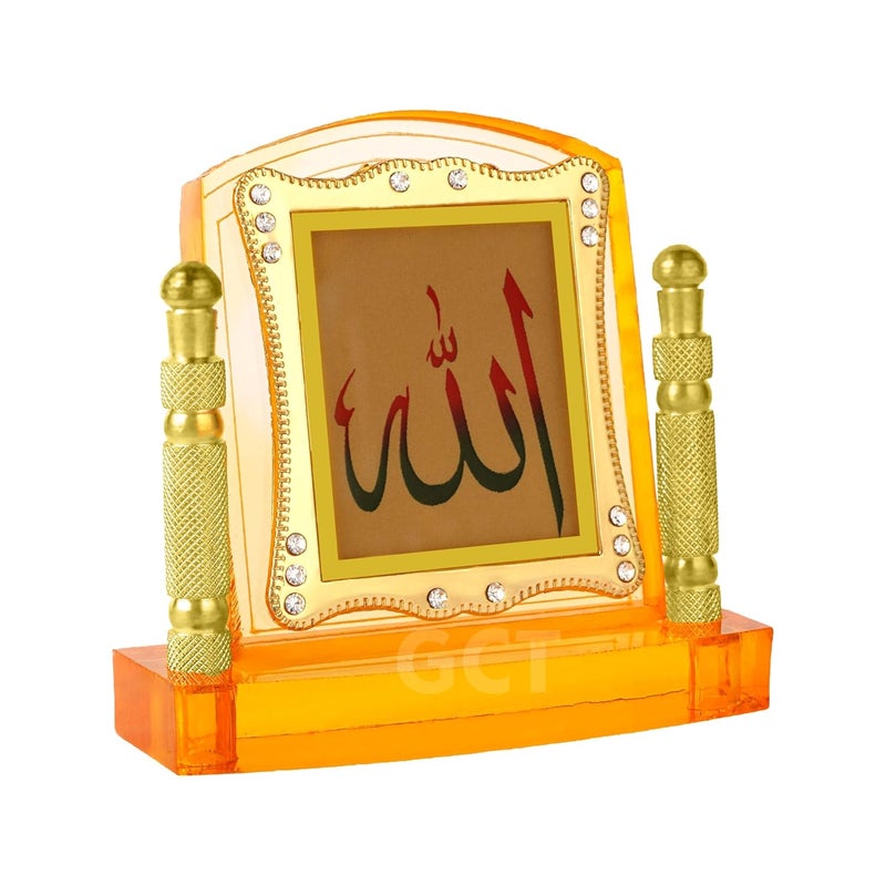 GCT Islam Religious Symbol Allah Car Temple (J001-12-A) Religious Acrylic Frame for Car Dashboard - Image 3