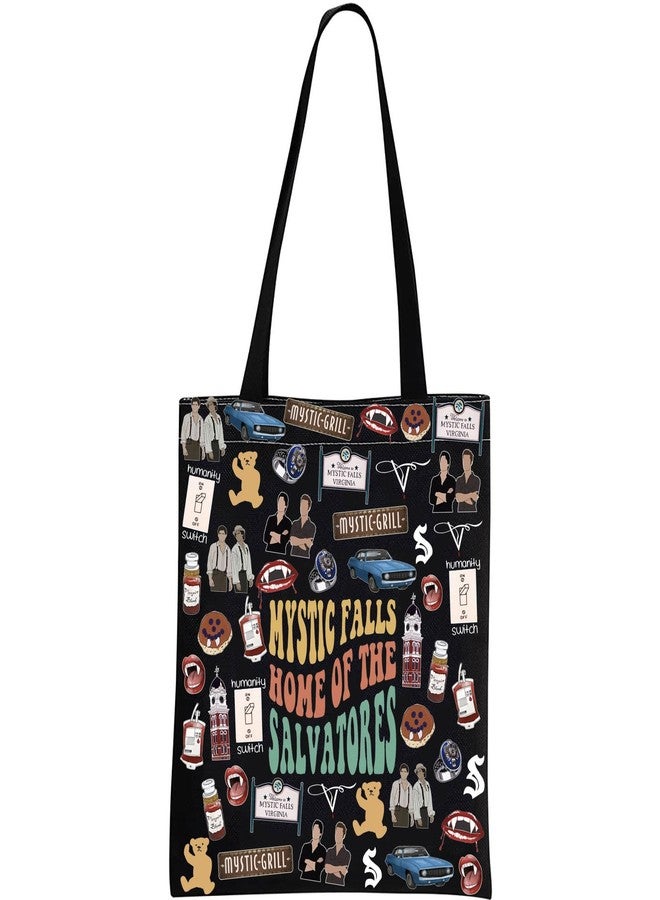 GJTIM Vampire TV Show Inspired Gift Vampire Fandom Gift TV Merchandise Mystic Falls Tote Bag (Mystic Falls Tote) - Image 1
