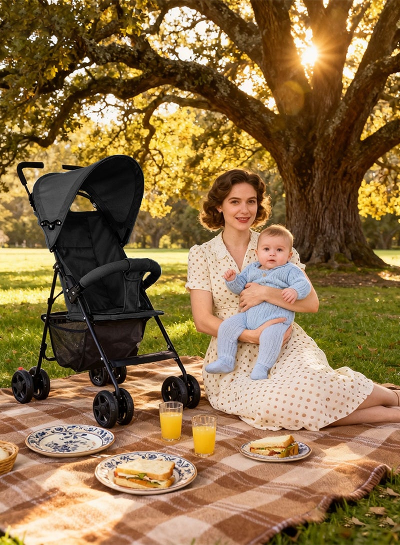 ما بيبي عربات أطفال صغار خفيفة الوزن، عربة سفر للأطفال الصغار سهلة الطي، عربة أطفال صغيرة مع مظلة - Image 2