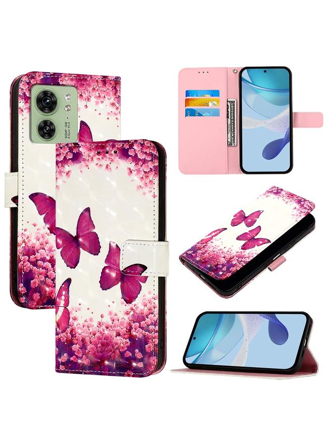S-TOP Case For Motorola Edge 40 5G Global / Edge 2023 US 3D Painting Horizontal Flip Leather Phone Case - Image 1