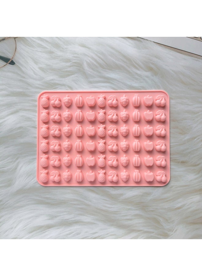 66 Consecutive Fruit Pineapple 329 Chocolate Silicone Mold Suitable For Candy Making Mold DIY Cookie Baking Mold-Color:Rice Powder - Image 1