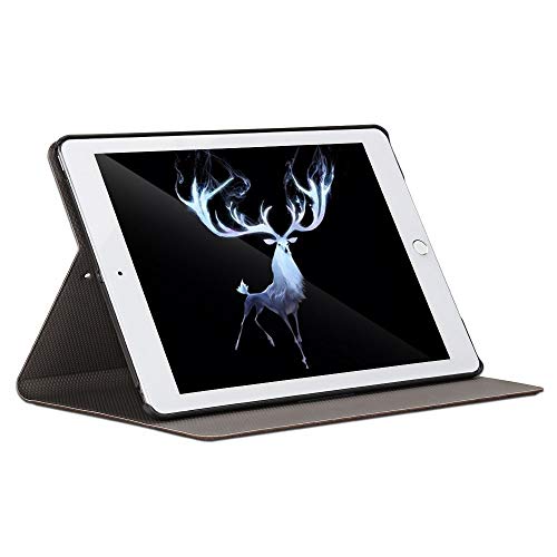 ProElite Smart Deer Flip case Cover for iPad 9.7 inch 2018/2017 / Air 2 / Air 1 5th/6th Generation (A1822/A1823/A1893/A1954)-Coffee - Image 3