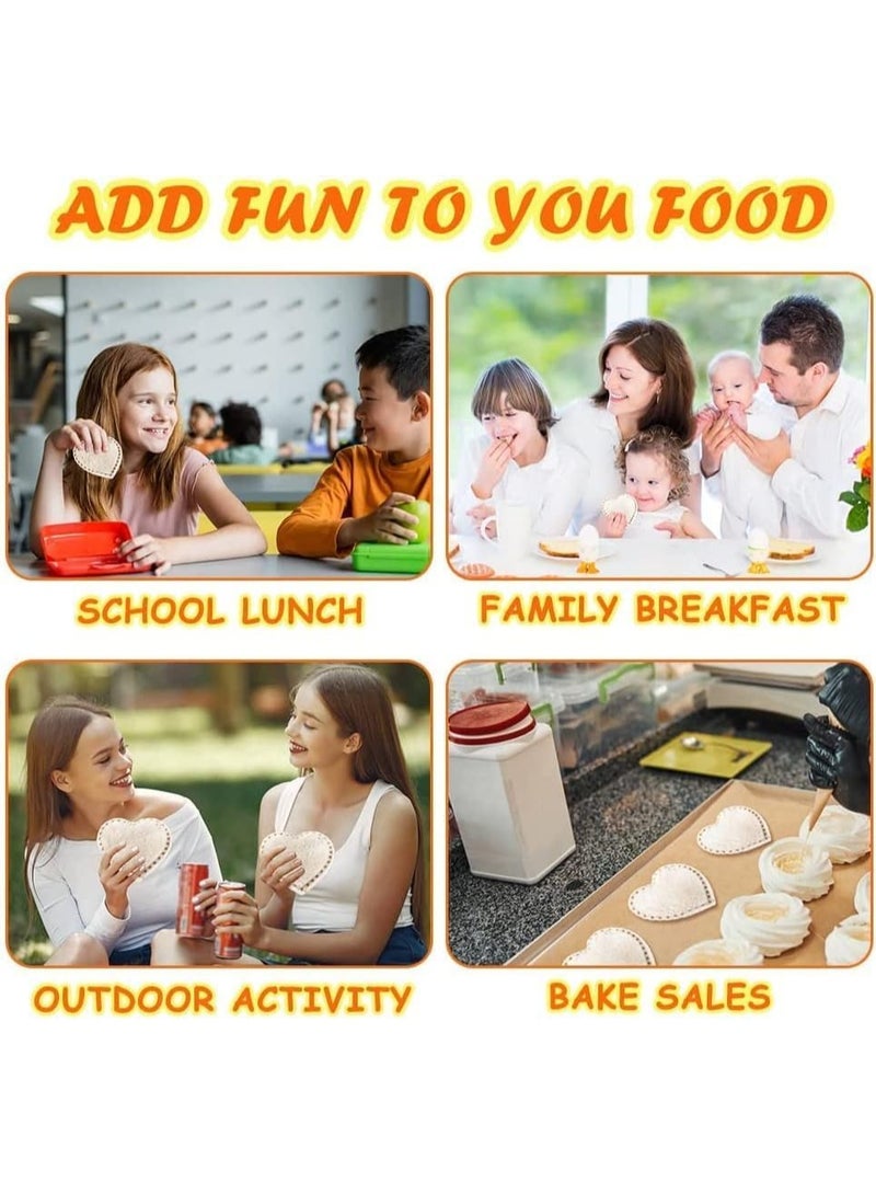 12 قطعة مع مجموعة قطع كوكي للأطفال ، تشكيل سكين ساندويتش ، قطع الخضروات ، نموذج الطعام المرح ، سهل التنظيف ومقاومة للقذرة ، مناسبة للأطفال الخبز والمطبخ المساعدات - Image 4