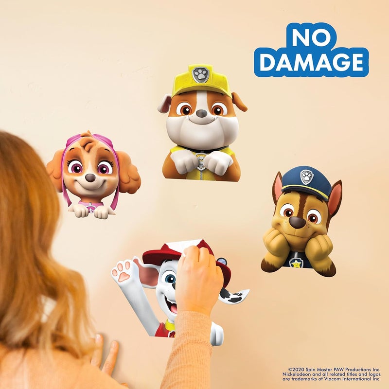 WALL PALZ Paw Patrol Puppy Faces Wall Decals  Chase Marshall Rubble Skye Vinyl Wall Sticker Bedroom Decorations  Paw Patrol Room Decor Peel and Stick - Image 5