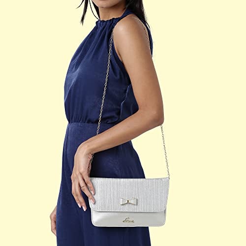Lavie Women's Gilter Envelope Clutch | Ladies Purse Handbag, Silver - Image 2