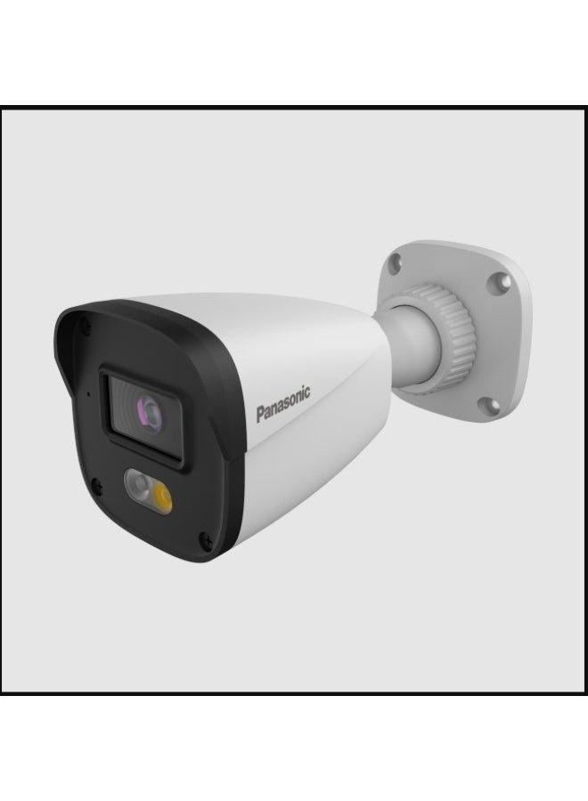باناسونيك 2MP(1080P) 3.6mm Fixed Lens Network IP Outdoor Bullet Camera With IR Night Vision Semi Colour | PM-EB2NLFR-W - Image 1