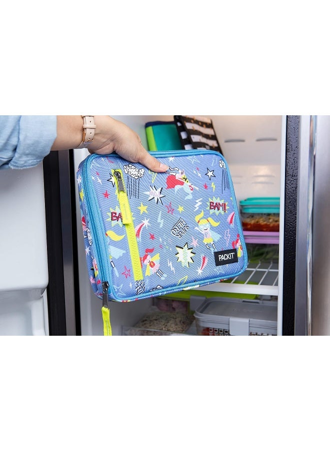 PACKIT صندوق غداء كلاسيكي قابل للتجميد من PackIt - البطل الخارق PKO-CB-PEY - Image 2