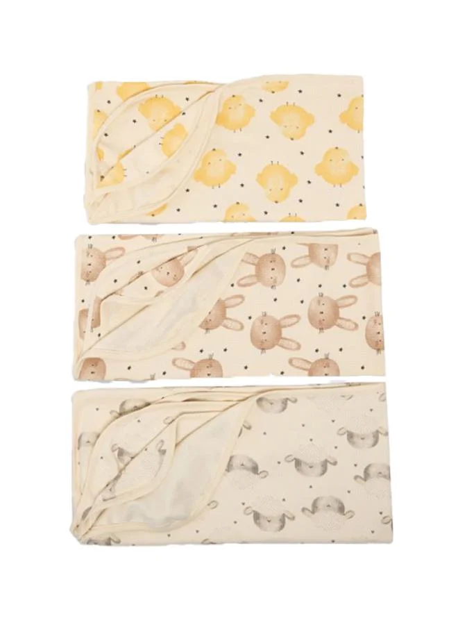 أطفال وأكثر Babies & More Newborn Girls Multicolor Baby Blanket