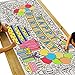 Tiny Expressions Giant Birthday Coloring Poster Rolled Not Folded 30 x 72 Large Coloring Table Cloth Happy Birthday Coloring Banner - Image 3