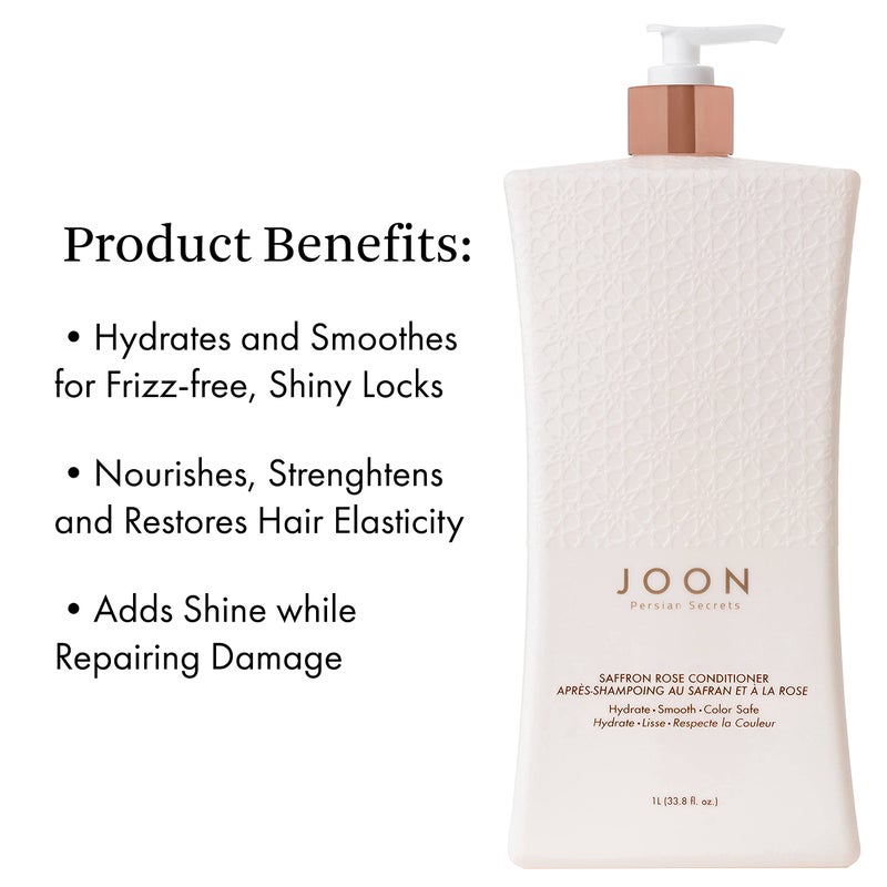 Joon Saffron Rose Conditioner + Pomegranate & Pistachio Oil, 33.8 Fl. Oz. - Image 2