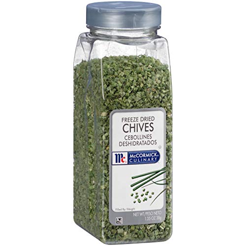 mccormick_culinary McCormick Culinary Freeze Dried Chives 135 oz  One 135 Ounce Container of Dried Chives Use on Eggs Potatoes Fish Soups Salads and More - Image 1